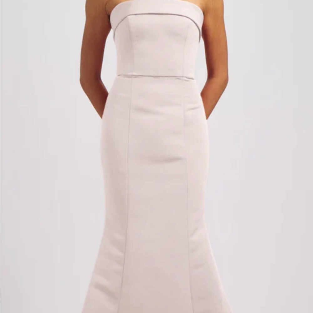 Amsale Jaylin Faille Navy Blue Bridesmaid Dresses